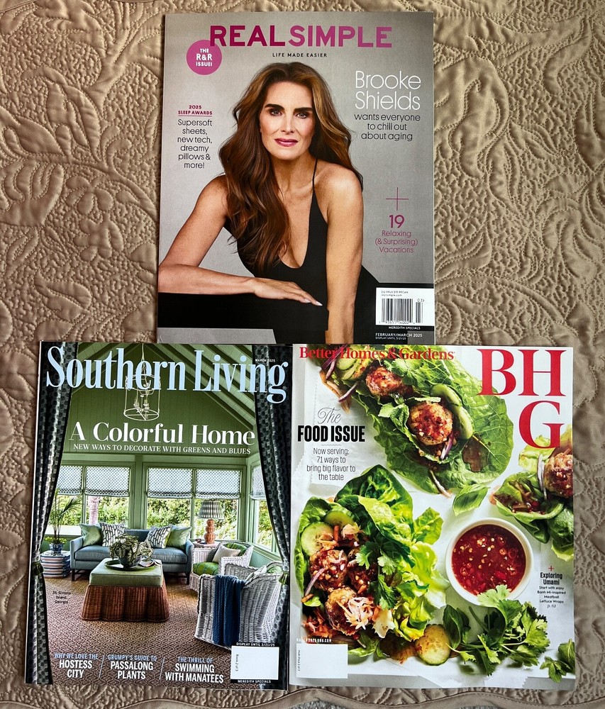 3 Amazing Magazines for One Low Price – Real Simple, Better Homes & Gardens, Southern Living
