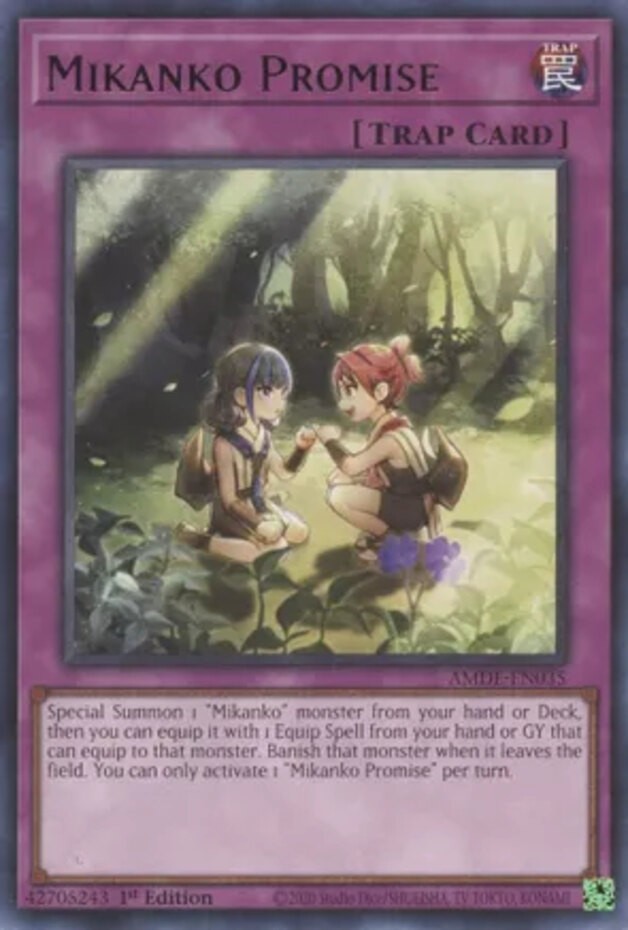 Mikanko Promise AMDE-EN035 1st Edition Rare Near Mint Yugioh Card