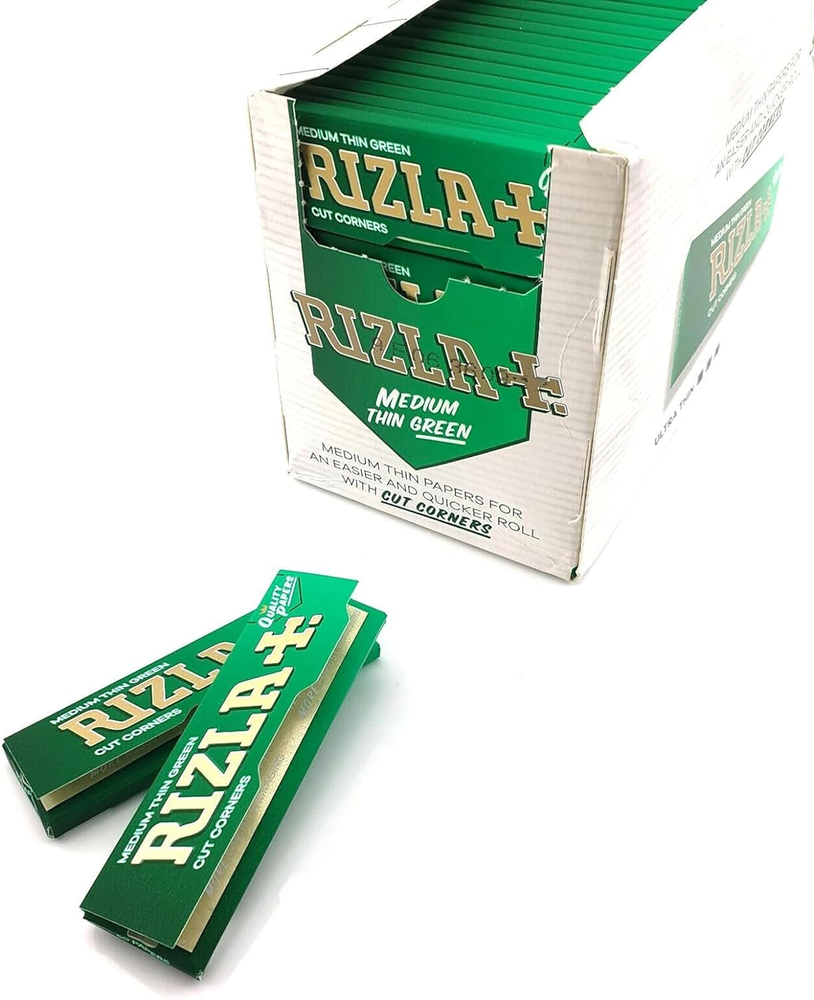 Rizla Green Rolling Papers - 100 Booklets