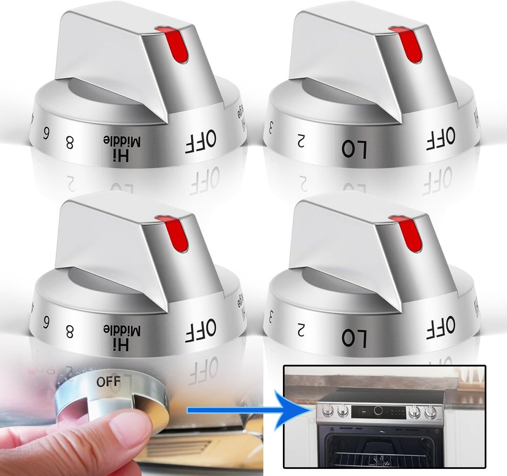 For NE63T8111SS/AA Samsung Electric Stove Oven Range Knob DG94-03500A/Z 4Pcs