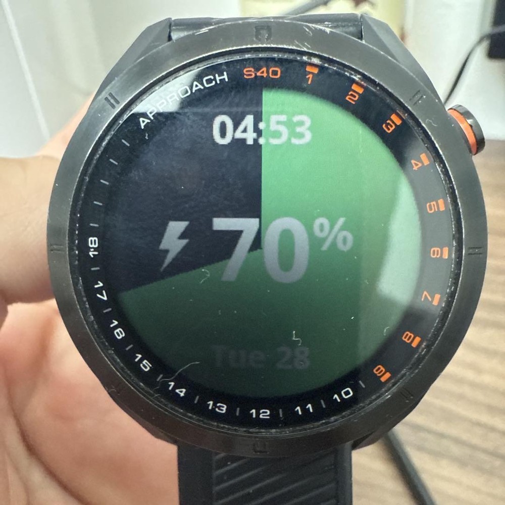 Garmin Approach S40 GPS Golf Watch with Charging Cable