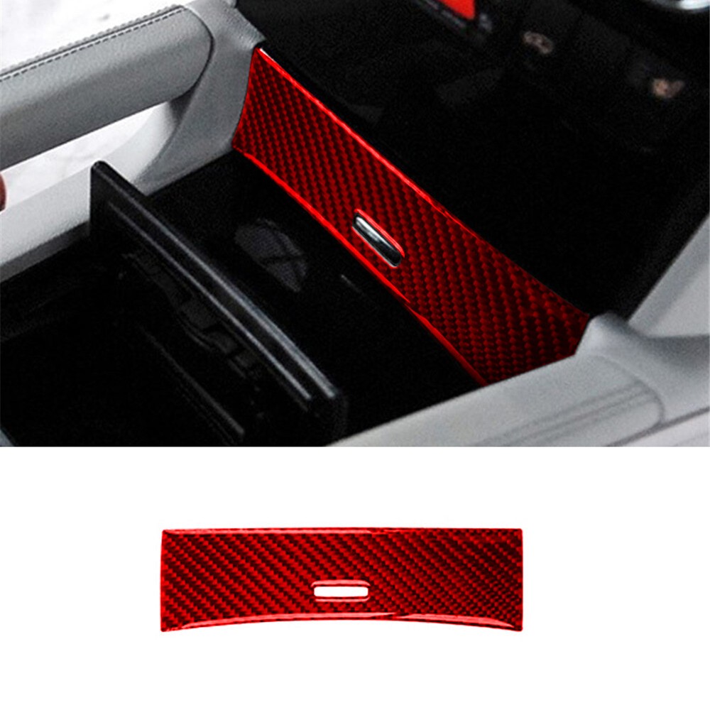 RED Central Control Storage Box Panel Trim Cover For Mercedes M Class 2006-2011