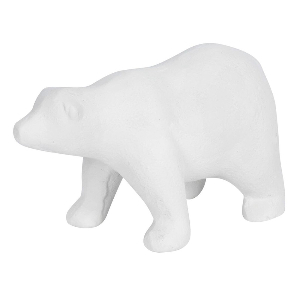 3 Inch White Polar Bear Figurine – Cute Wildlife Miniature Collectible Decor