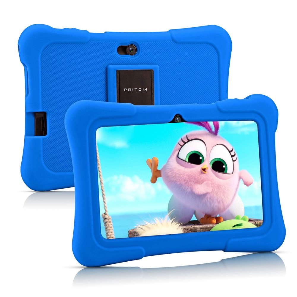 PRITOM 7 inch Kids Tablet, Quad Core Android 10, 32GB, WiFi, Bluetooth, Dual Cam