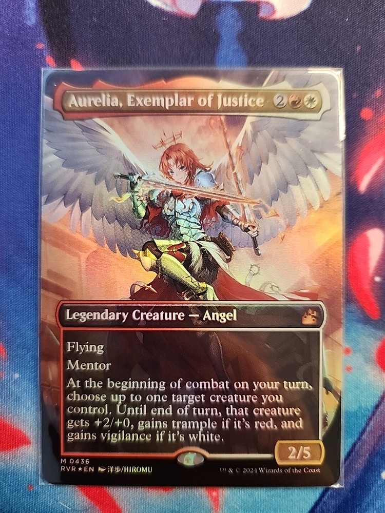 Aurelia, Exemplar of Justice (Anime Borderless) Ravnica Remastered Foil