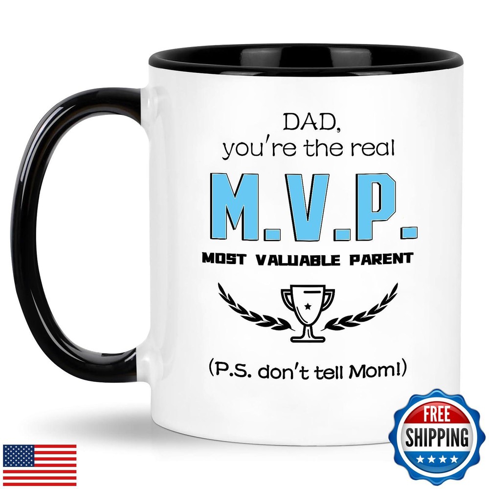 LIMUIKA Fathers Day Coffee Mug Gift for Dad from Daughter Son Wife - Birthday Gift for Dad-image