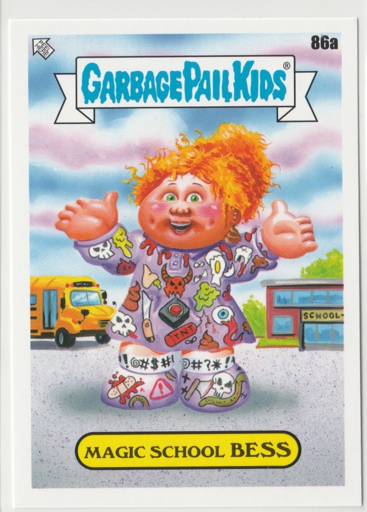 Magic School Bess 86a Garbage Pail Kids GPK 2022 Book Worms Trading Card