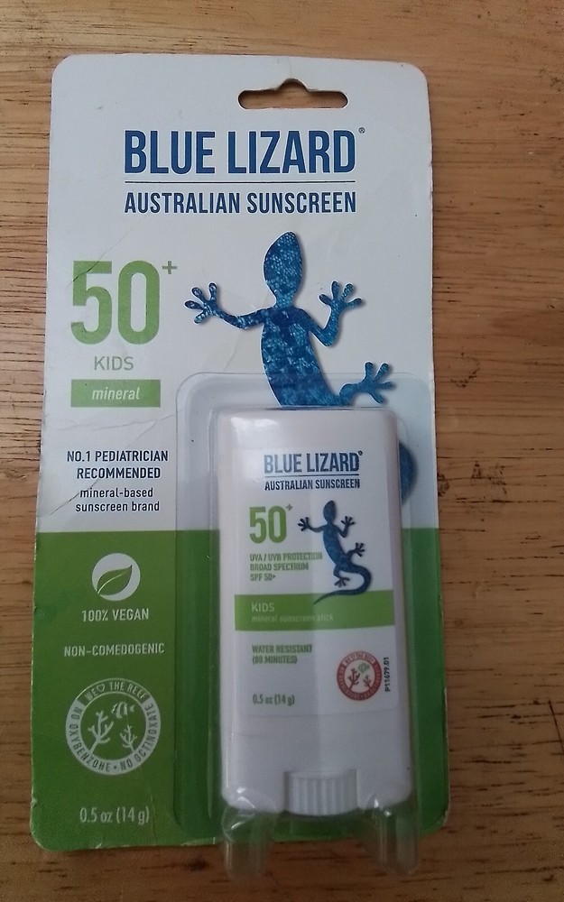 Blue Lizard SPF 50+ Mineral Sunscreen Stick for Kids 0.5oz
