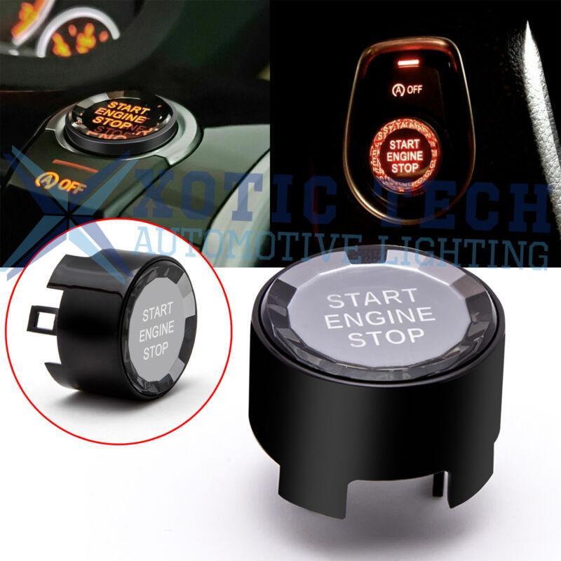 Black For BMW 1 3 5 7 Series F/G Chassis Crystal Engine Start Stop Button Cover