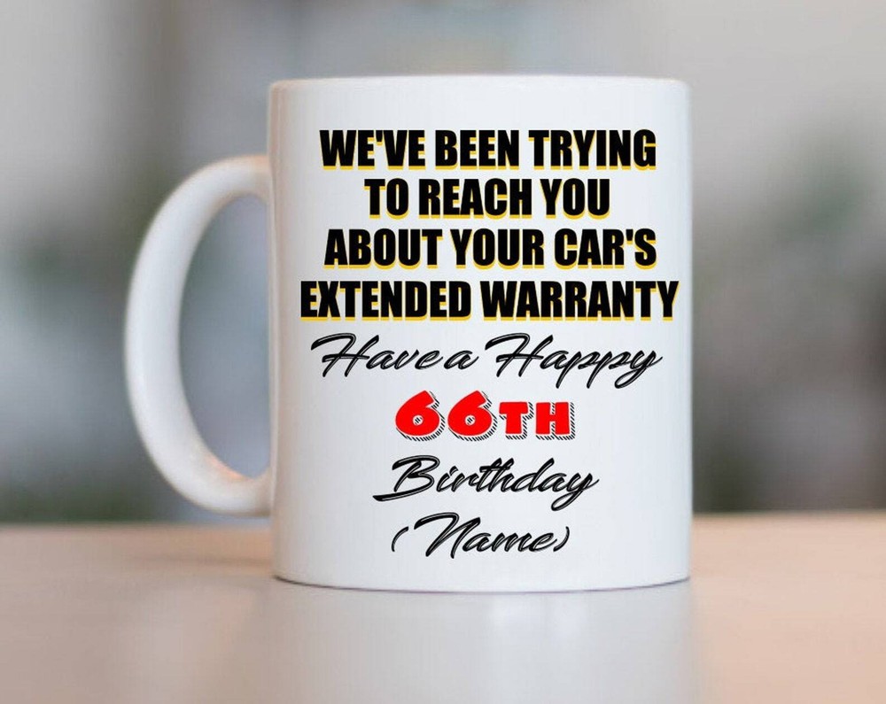 66th Birthday Gift For Women And Men 66th Birthday Mug 66 Year Old Birthday