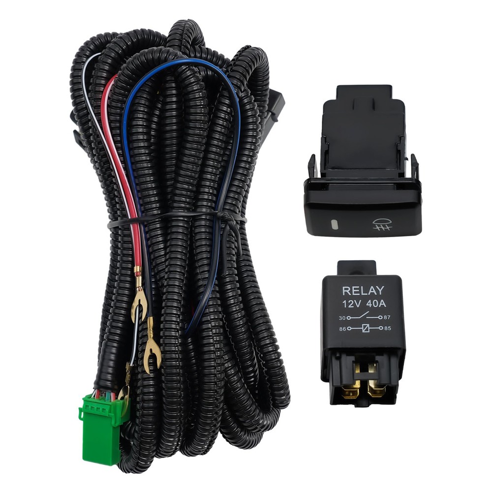 For Tacoma For Tundra H8/H11 LED Fog-Light Relay Wiring Harness ON/OFF-Switch