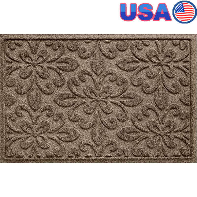 Durable Skid Resistant Waterhog Mat Indoor Outdoor Water Trapping Floor Covering