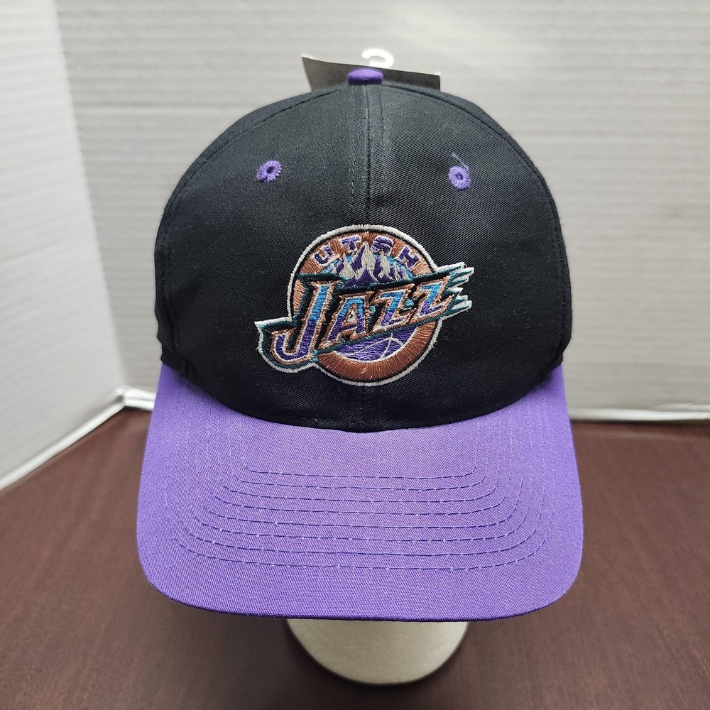 Vintage Utah Jazz Hat Cap Snap Back One Size Mens NBA Basketball Logo Athletic