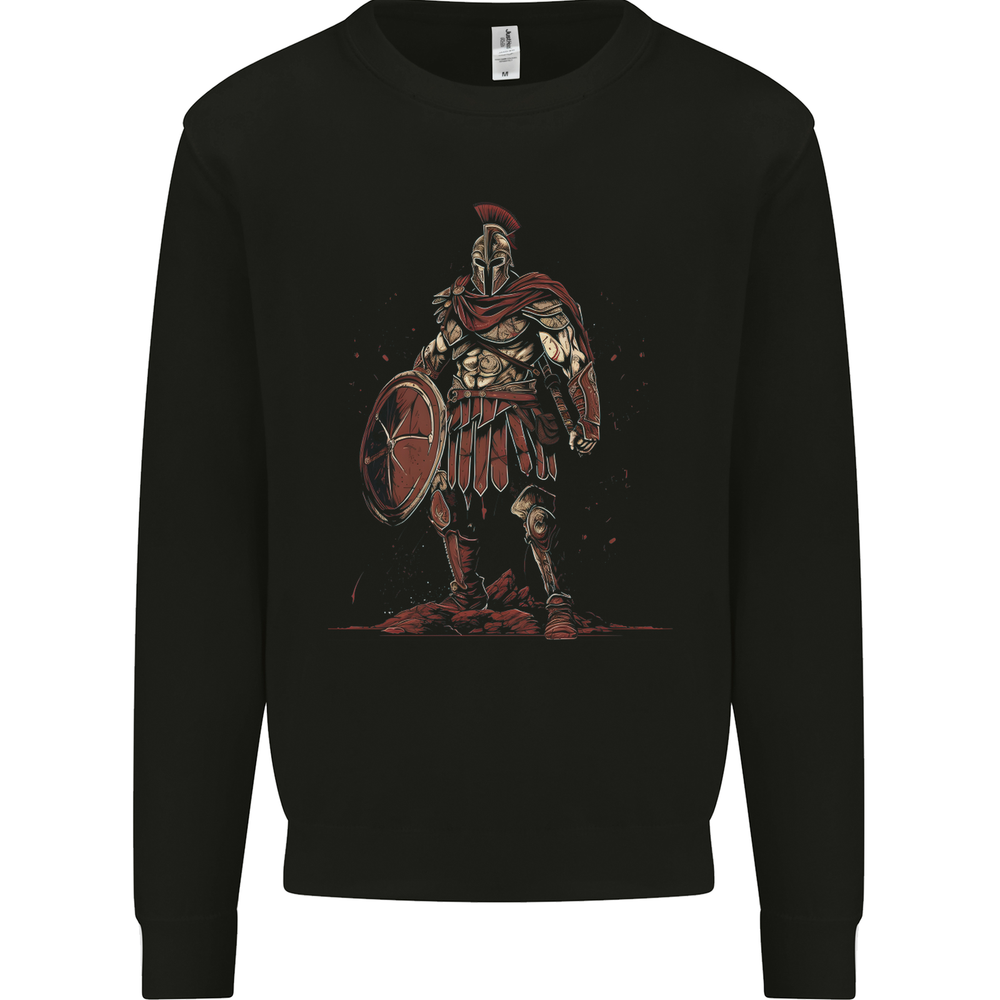 King Leonidas Spartan Warrior Gym Bodybuilding Mens Sweatshirt Jumper