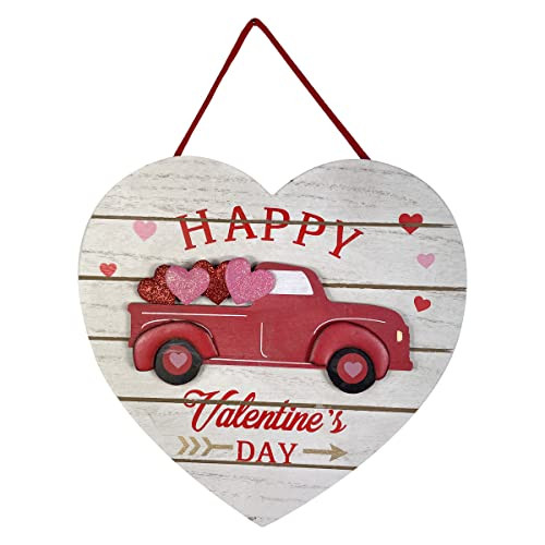 Valentine's Day Sign Truck Love Heart Decorations Happy Valentine's Day