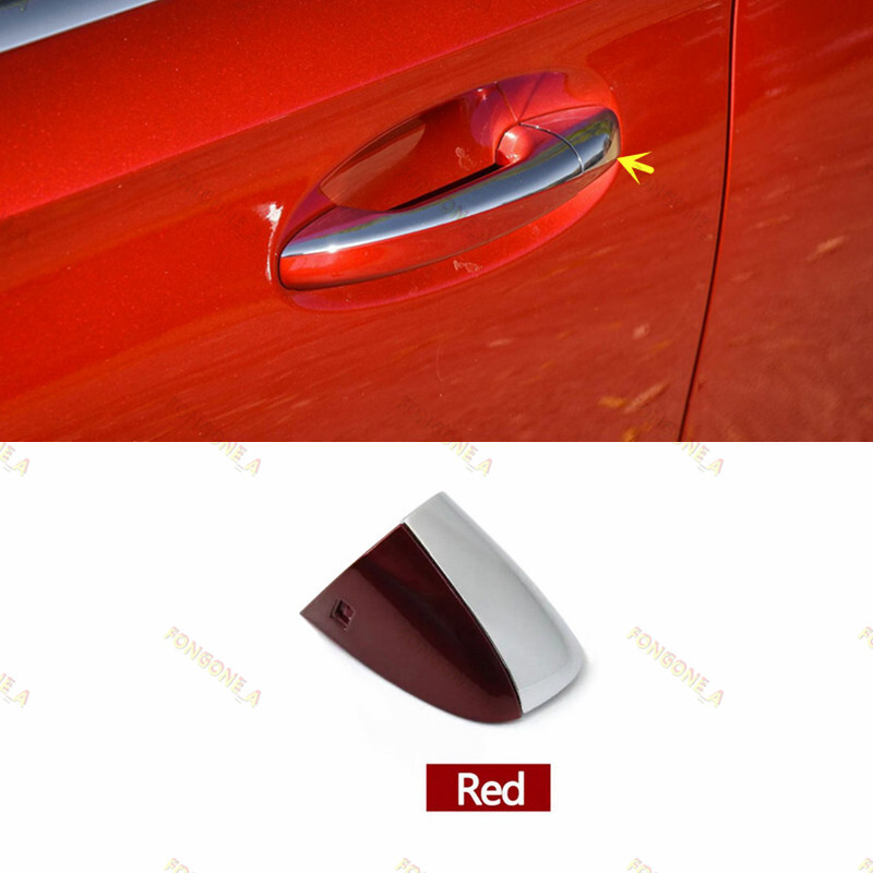 For Benz W118 W177 W205 W213 W222 W247 Front Left Exterior Door Handle Cap-Red