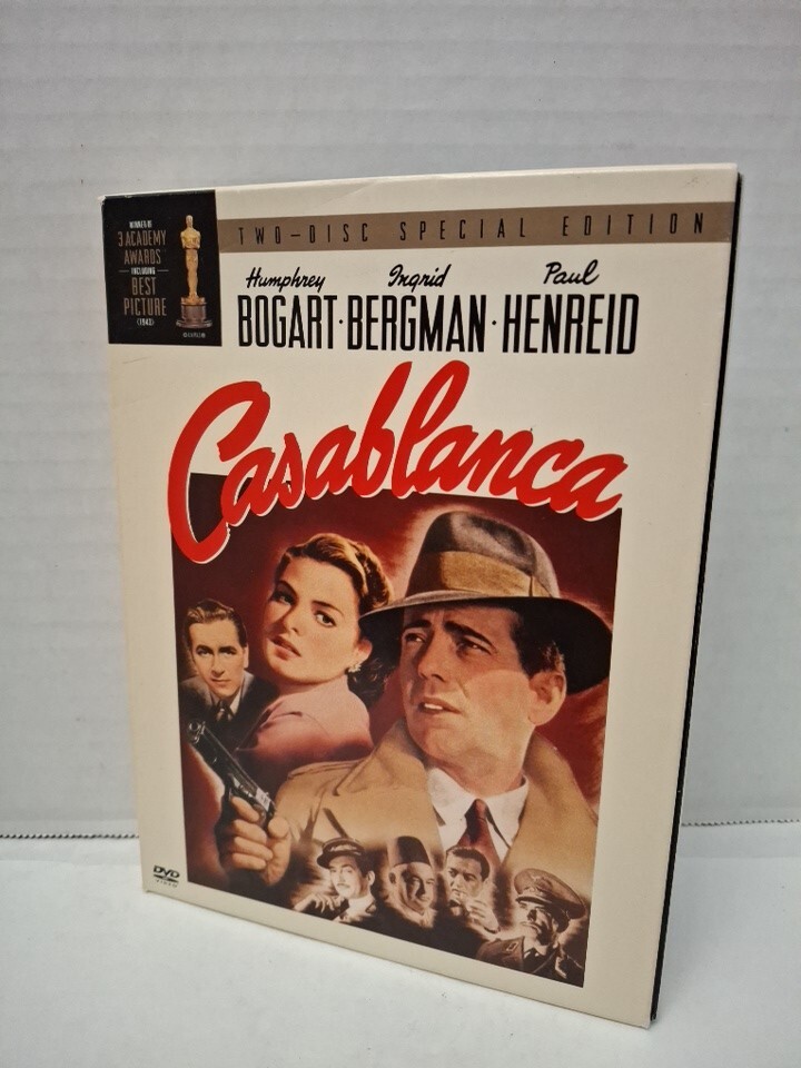 Casablanca (DVD, 1943, 2-Disc Set, Two Disc Special Edition) CLASSIC FILM