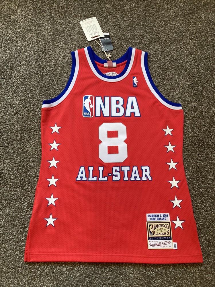 NWT Kobe Bryant Authentic Mitchell & Ness 2003 All Star Jersey Size 40 M