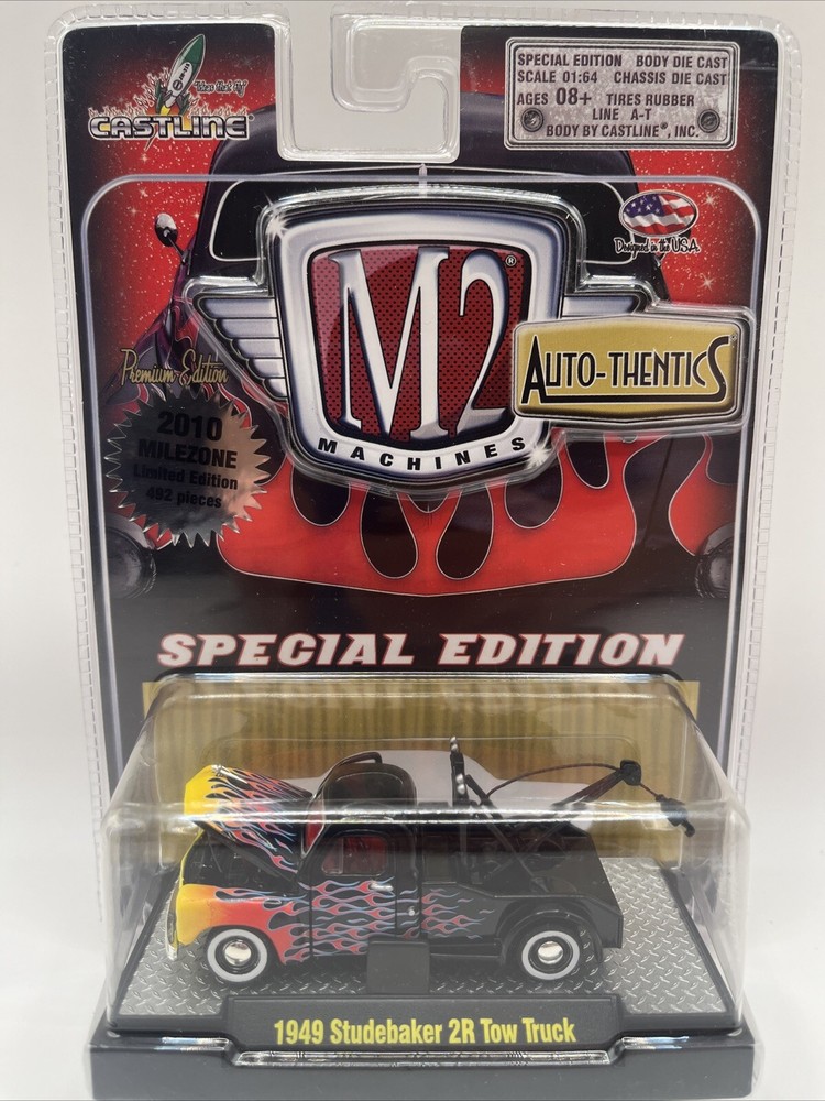 M2 Machines Limited Auto-Thentics 1949 Studebaker 2R Tow Truck 1:64 Diecast
