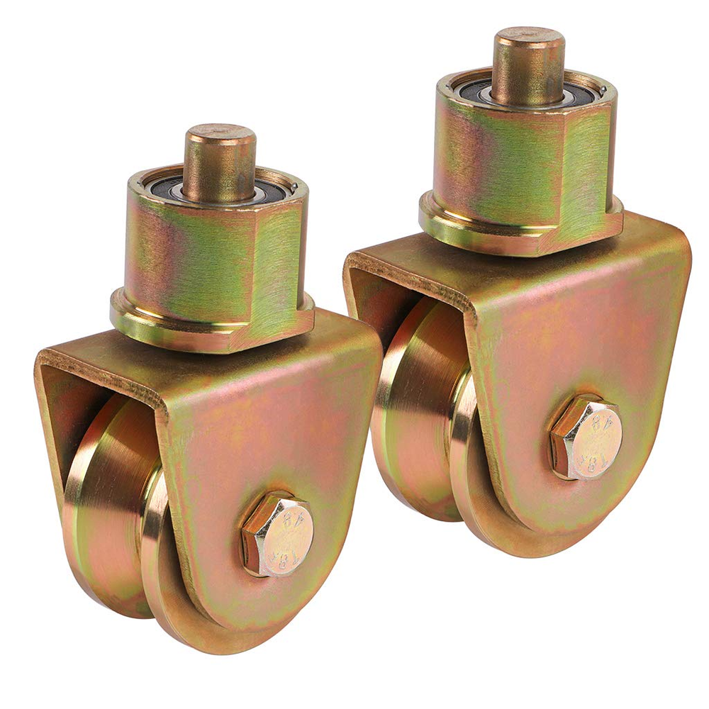 Skelang Sliding Gate Wheels 2.5”, V Groove Caster with 360 Degree Rotational Ste