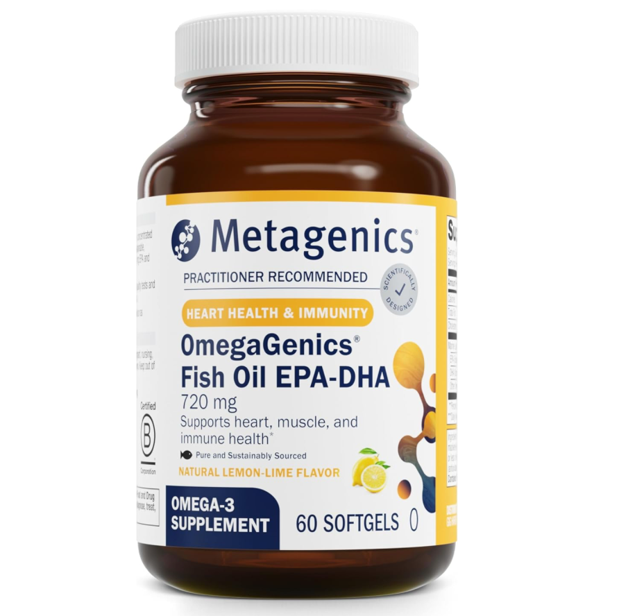 Metagenics - OmegaGenics Fish Oil EPA-DHA 720mg - Lemon (60gels)