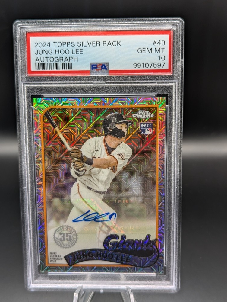 2024 Topps Silver Pack Jung Hoo Lee Auto 35th Anniv PSA 10 Pop 4 Gem Mint