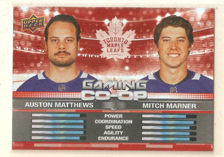 Matthews & Marner 2024-25 Upper Deck Series 1 Gaming Co-Op Insert #5 Maple Leafs