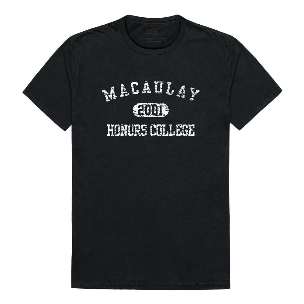 Macaulay Honors College NCAA Distressed Arch Vintage Tee Shirt