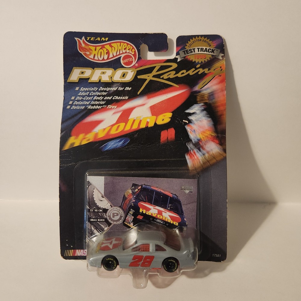 1998 Ernie Irvin 28 Havoline Hot Wheels Ford Thunderbird Diecast Car