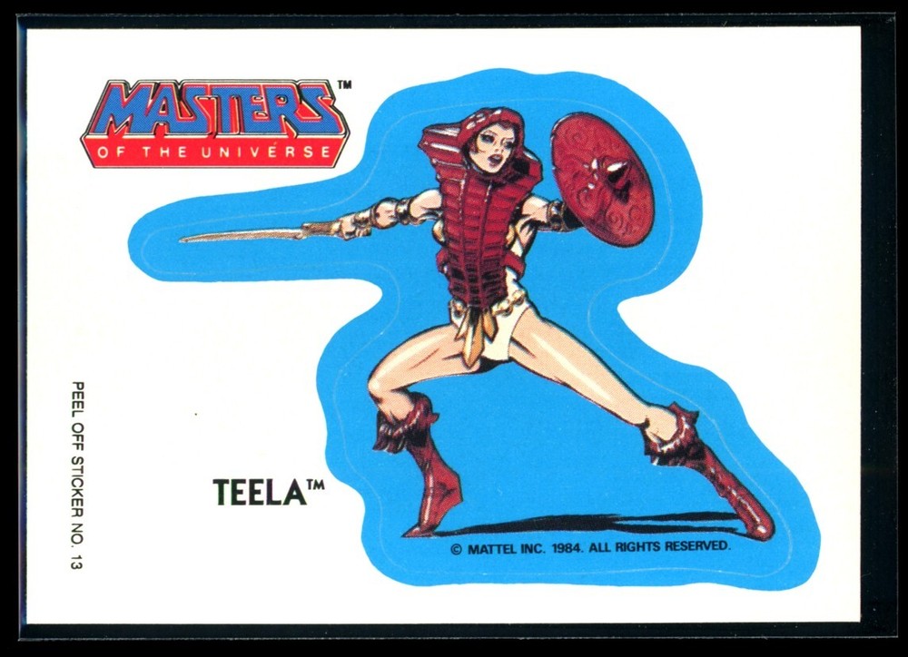 Vintage TEELA 1984 Masters of the Universe Sticker #13 NM Condition C4  