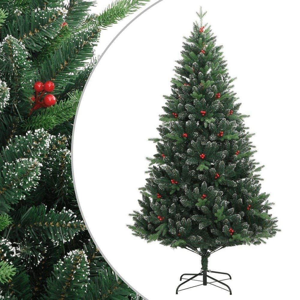 Large Foldable Artificial Christmas Tree with Hinged PVC Branches