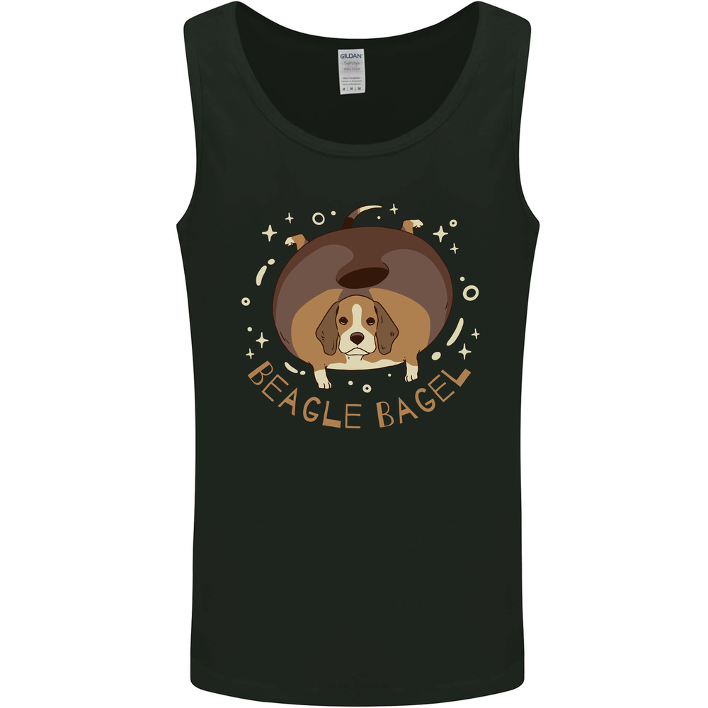 Beagle Bagel Funny Dog Mens Vest Tank Top