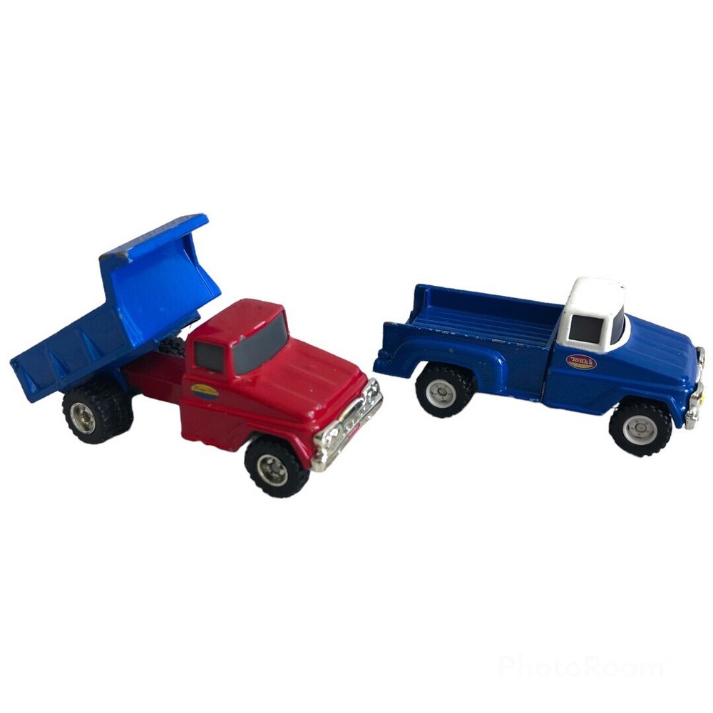 2012 Vintage Hasbro Tonka Construction Dump Truck & Mini Pick Up Truck Lot of 2