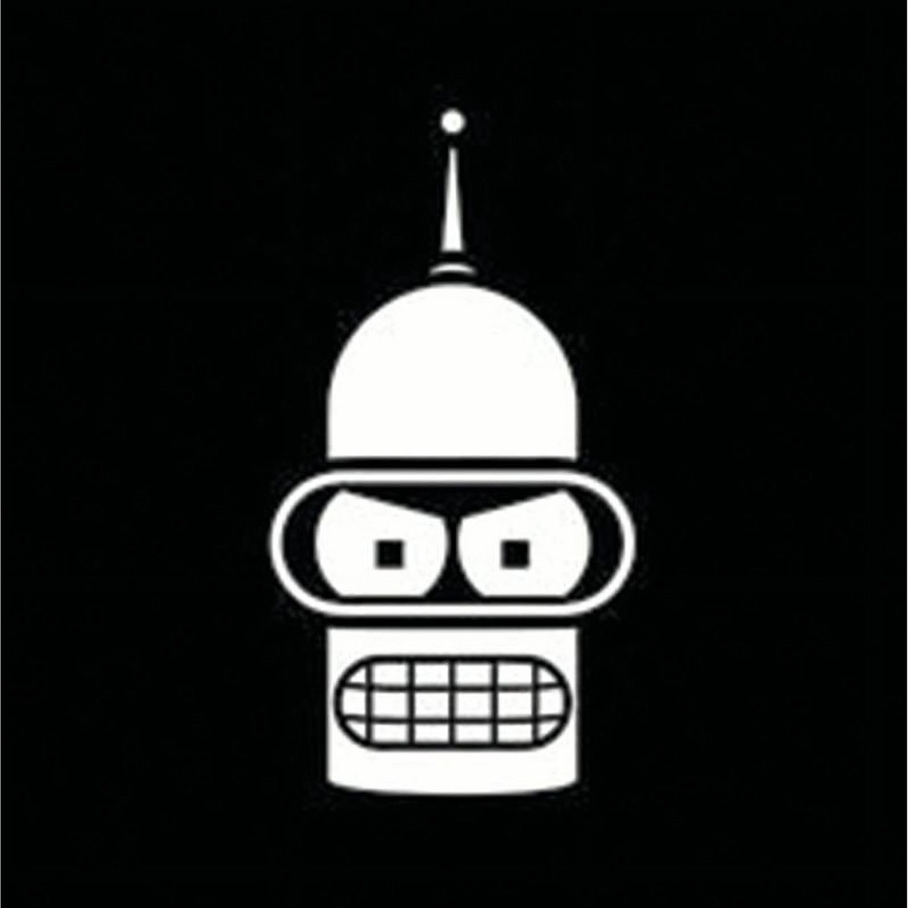 Futurama Bender Vinyl Decal for Truck Car Laptop 5X5 Inches