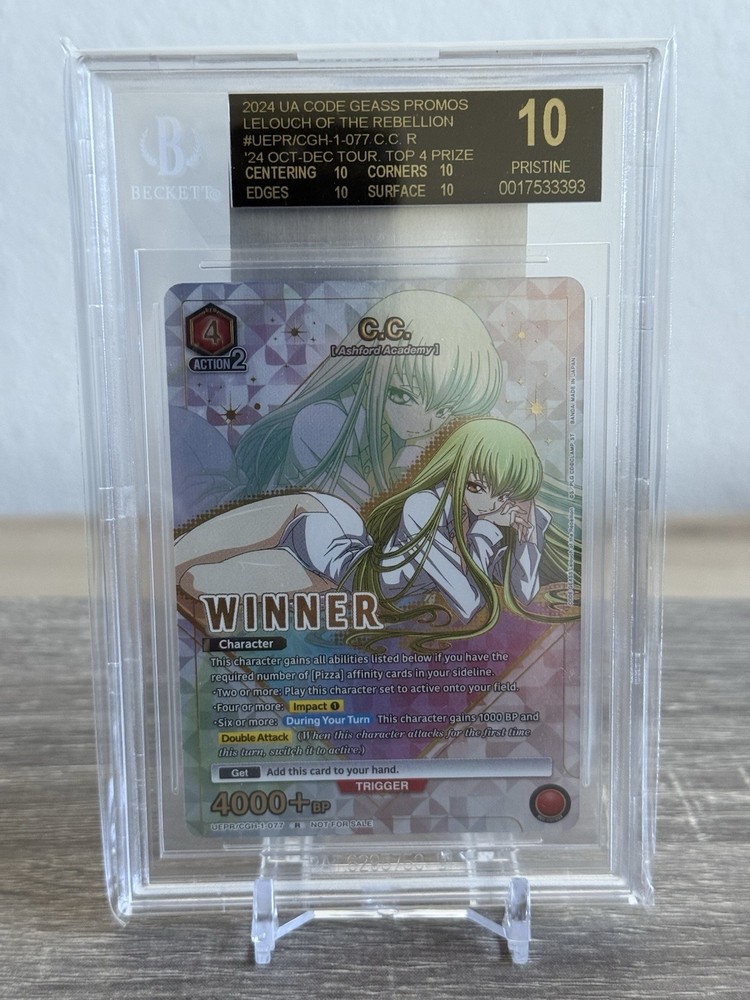 BGS 10 BLACK LABEL Union Arena C.C. Store Tournament Winner Card Code Geass EN