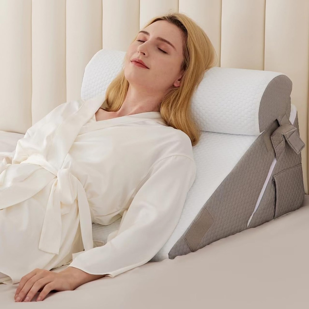 3PCS Post-Surgery Wedge Pillow Set for Acid Reflux & Comfort