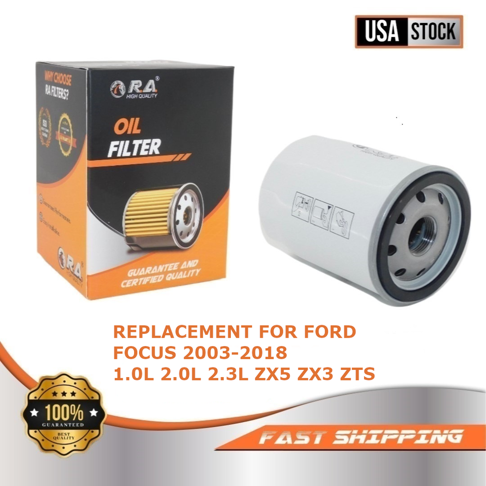 3614 Spin-On Engine Oil Filter for FORD FOCUS 2003-18 1.0L 2.0L 2.3L ZX5 ZX3 ZTS