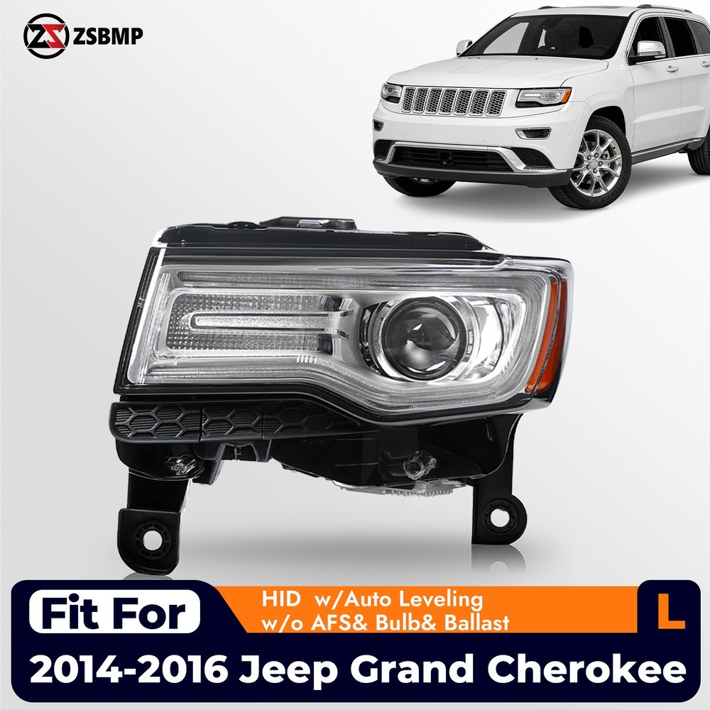 For 2014-2016 Jeep Grand Cherokee SRT HID/Xenon Headlight Left Driver 68111001AM