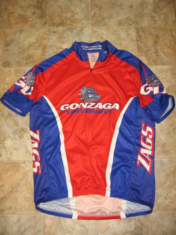 GONZAGA UNIVERSITY BULLDOGS GU ZAGS BICYCLE RACING CYCLING ADRENALINE JERSEY