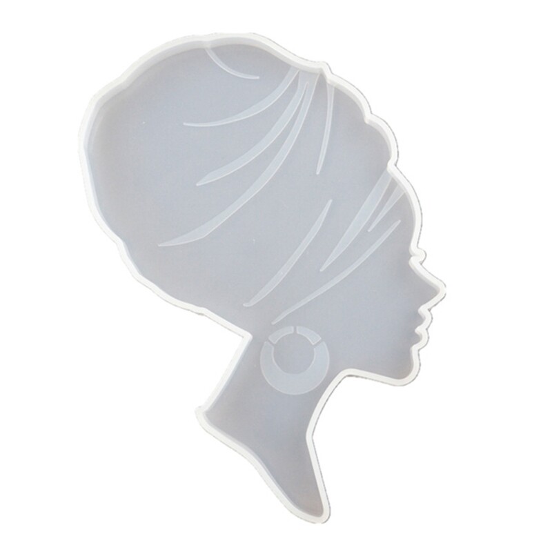 Epoxy Resin Afro Woman Silicone Mold for DIY Crafts and Home Decor