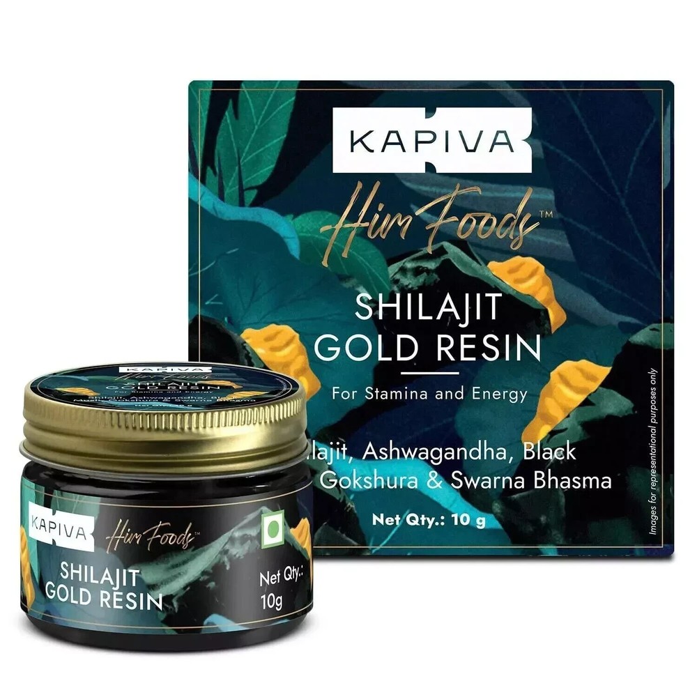 Kapiva Shilajit Gold Resin 10g 500mg per Serving 20 Servings Pure Ayurvedic Energy Booster