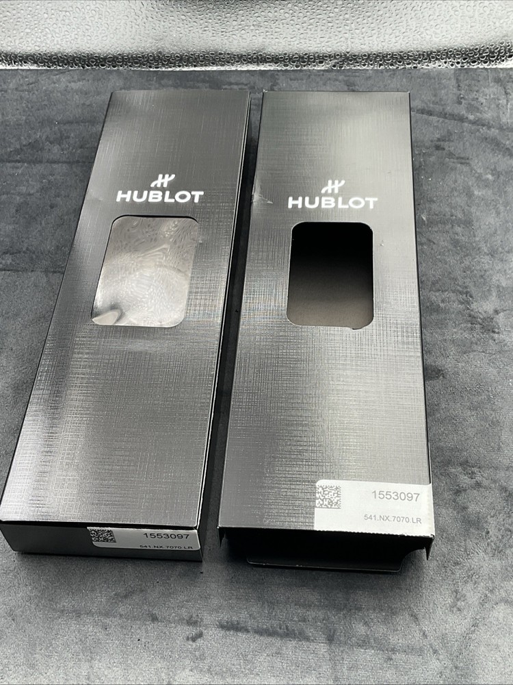 Hublot Shipping Box - Black Cardboard - For Watch Collectors Service Box