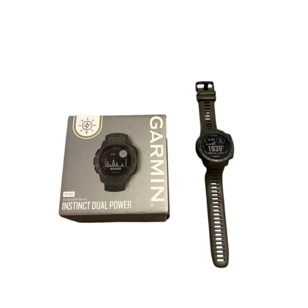 Garmin Instinct Tactical Solar GPS Smartwatch with Dual Power Charging