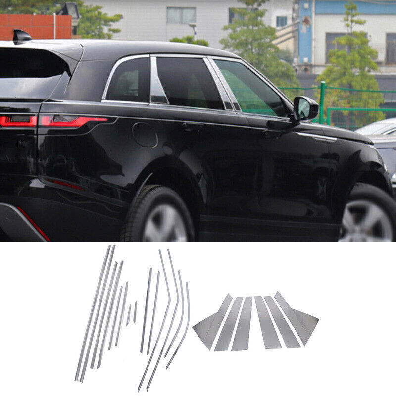 Chrome Steel Windows Sill Molding Strip Trim 20X For Range Rover Velar 2018-2022