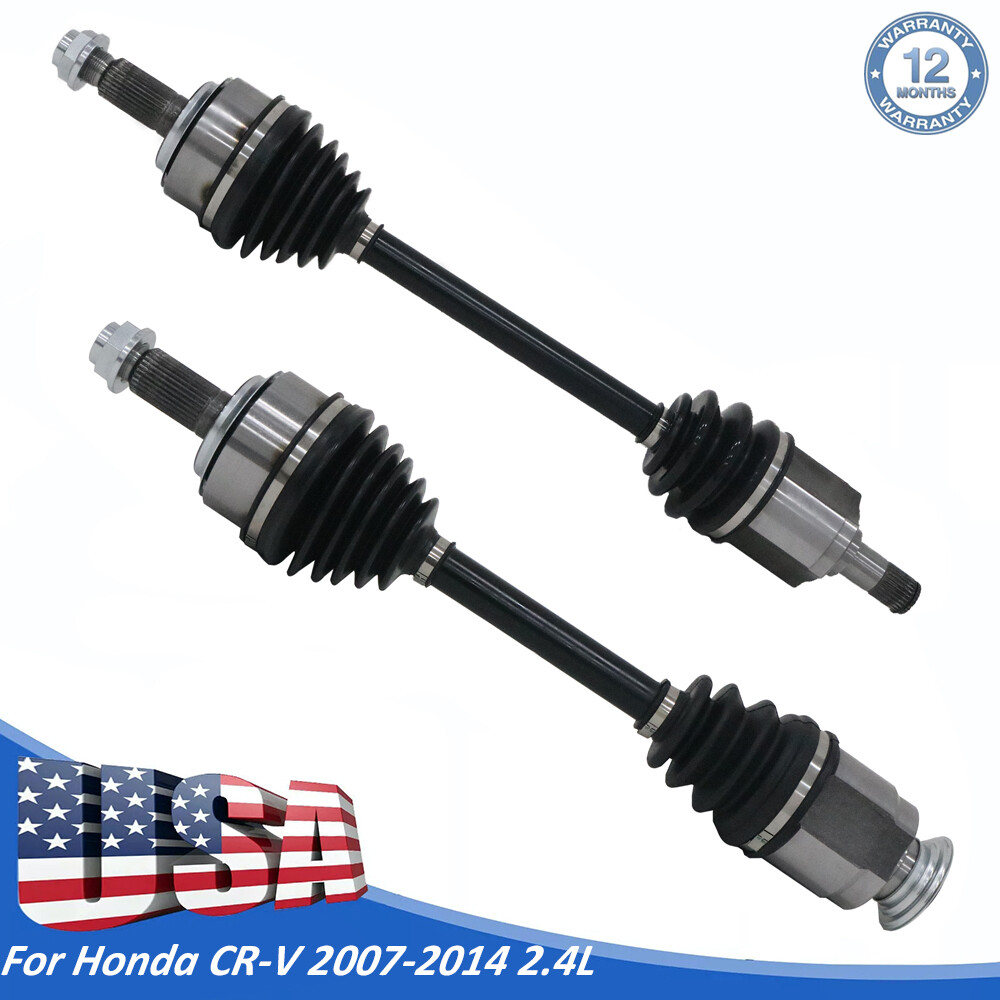 2Pcs Front CV Axle Shaft Fit 2007-2014 Honda CR-V 2.4L