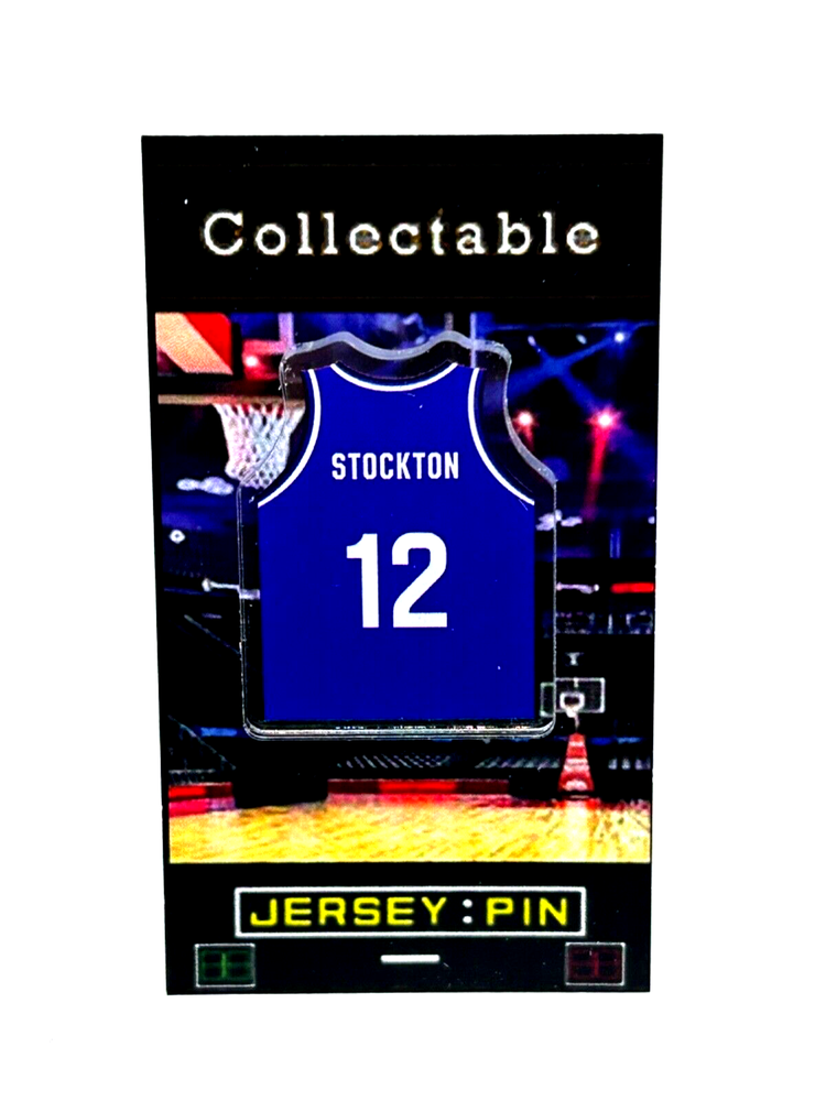 Utah Jazz John Stockton jersey lapel pin-Classic RETRO Collectable