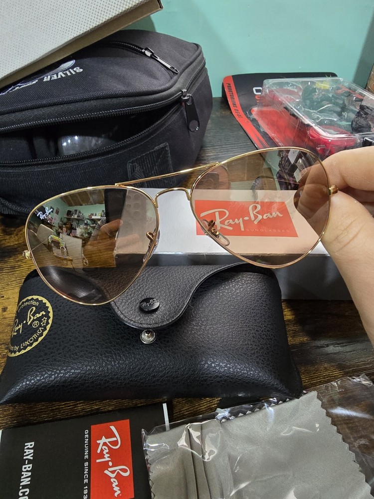 Ray-Ban Aviator Gold/Pink/Grey Unisex 001/3e Arista