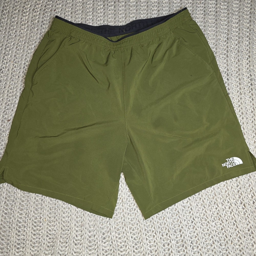 The North Face Men's Wander Shorts Size Medium Green Drawstring Flash Dry-XD