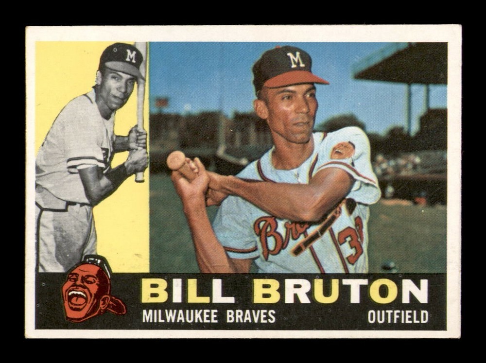1960 Topps #37 Bill Bruton EX-MT OBGcards Baseball Vintage Break