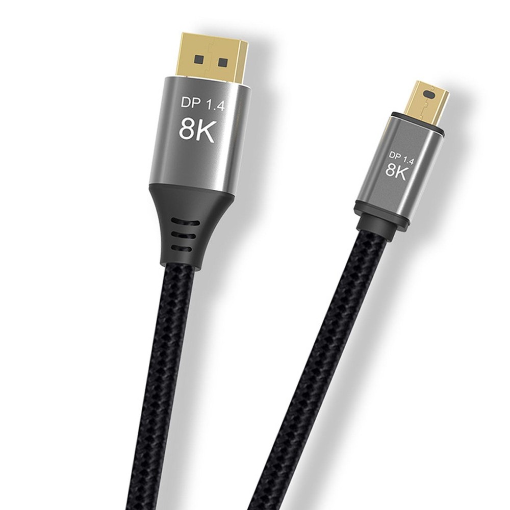 1m Mini DP to DP 1.4 Adapter Cable 8K@60Hz DisplayPort to Mini DisplayPort